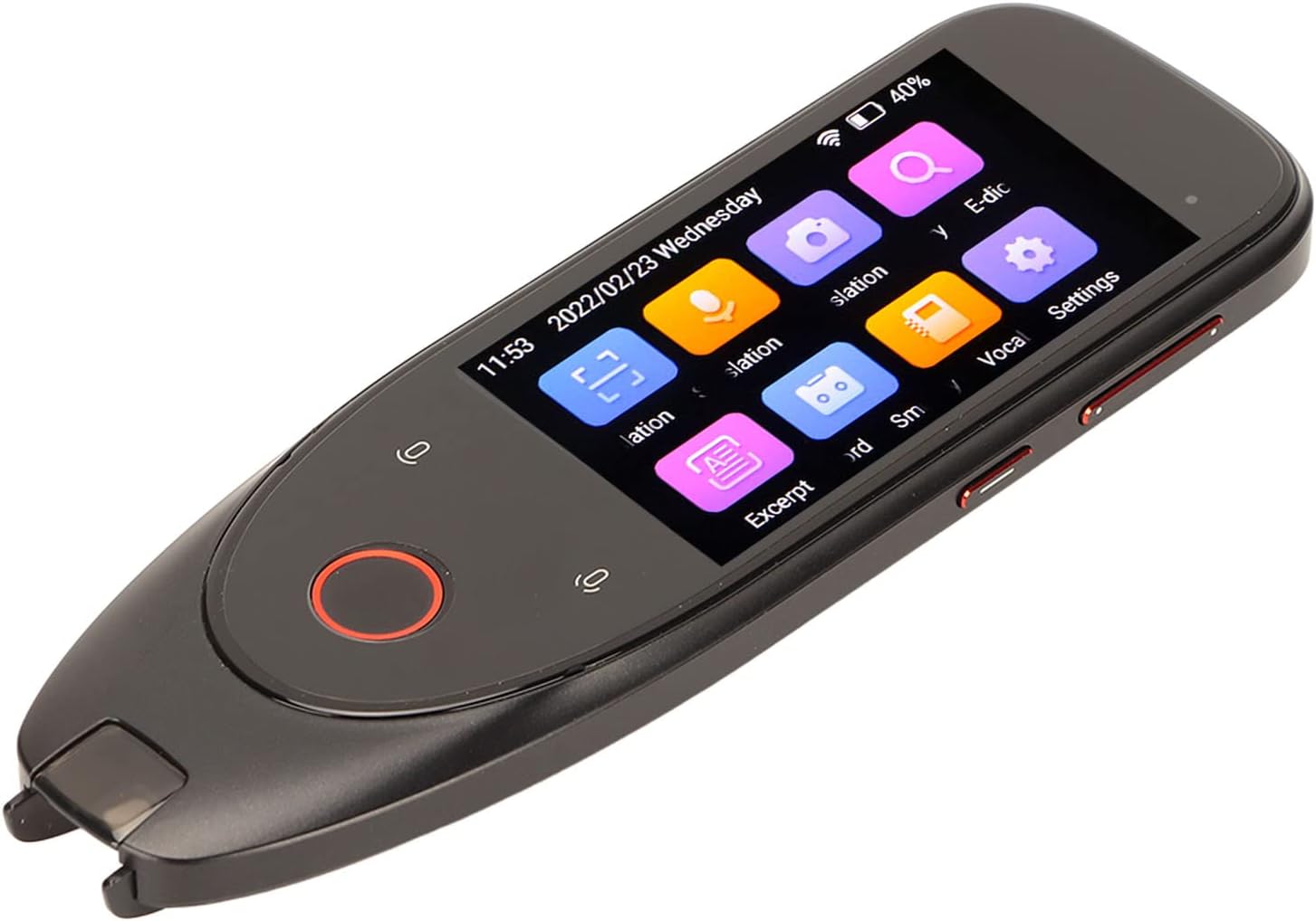 112+ Language Translation Pen - 3.0 Inch HD Touchscreen, Portable Scanning Translator for Voice Text Photo, Electronic Dictionary, Text Excerpt, Smart Recording, Thesaurus, 1800mAh