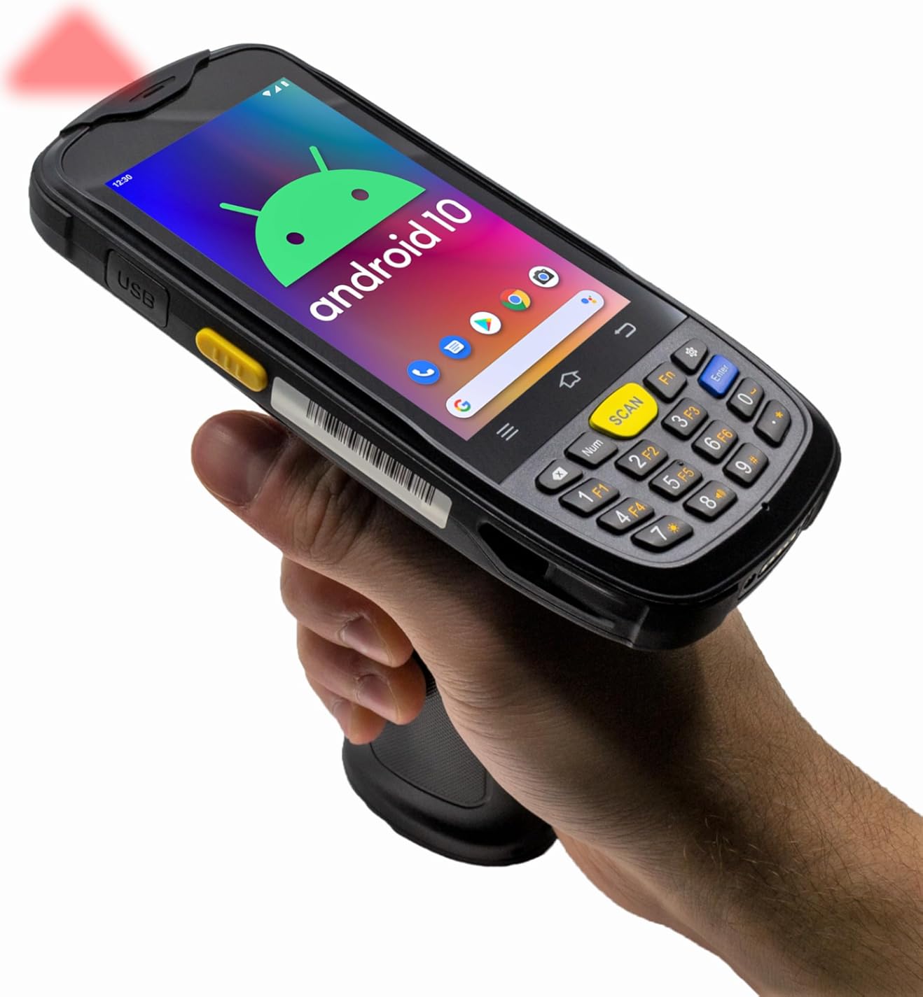 Chainway C6000 Wireless Pistol Grip Barcode Scanner Handheld, Android 10 with Play Store, Zebra SE4710 2D/1D/QR Code Reader, Keyboard, WiFi, Bluetooth, for Inventory Scanning (Build Your Own)