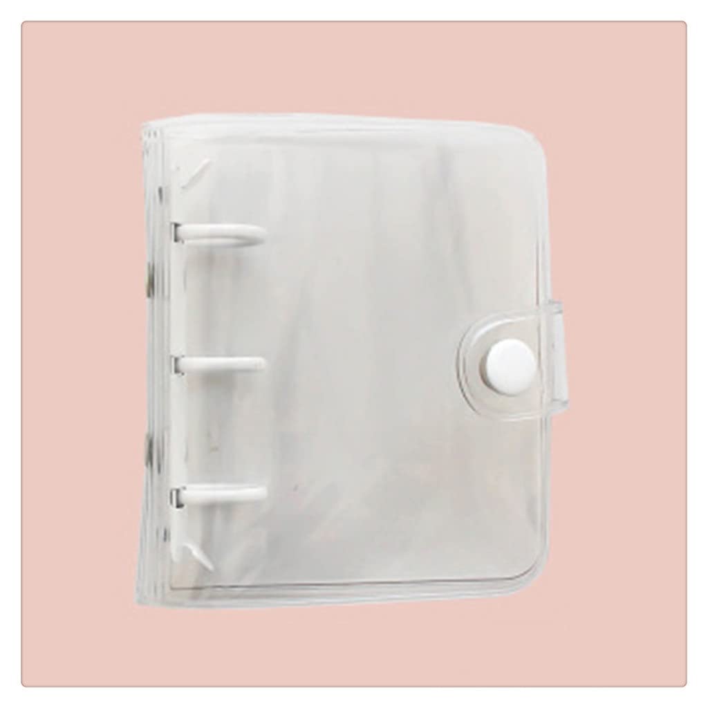 MVNOIRE Cute 3 Hole Mini Loose Leaf Notebook Planner Organizer Binder Journal Diary Kawaii School Supplies