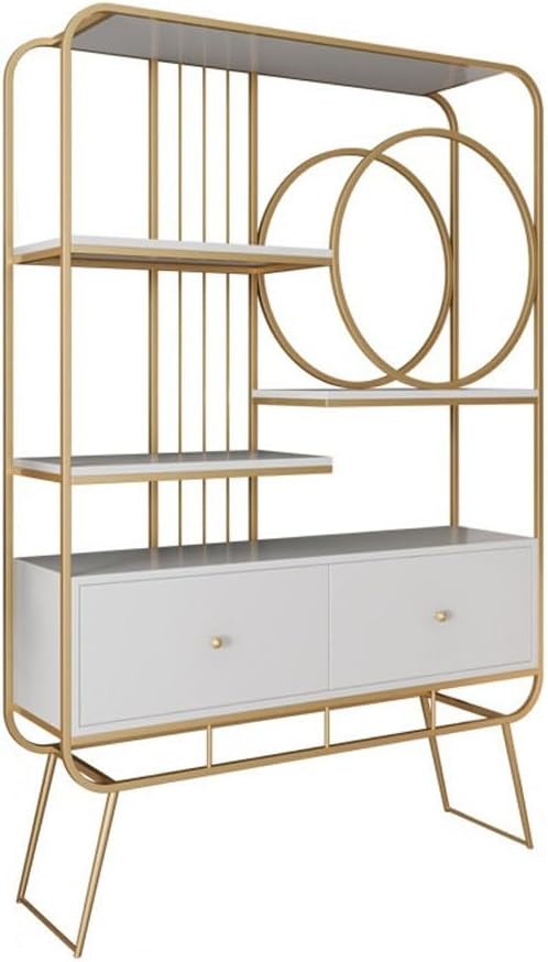 Bookshelf Home Storage Rack Floor Subway Art Bookshelf Living Room Porch Display Rack Bookcase Office Partition Decorative Rack Corner Bookshelf (Color : B, Size : 120 * 30 * 180cm)