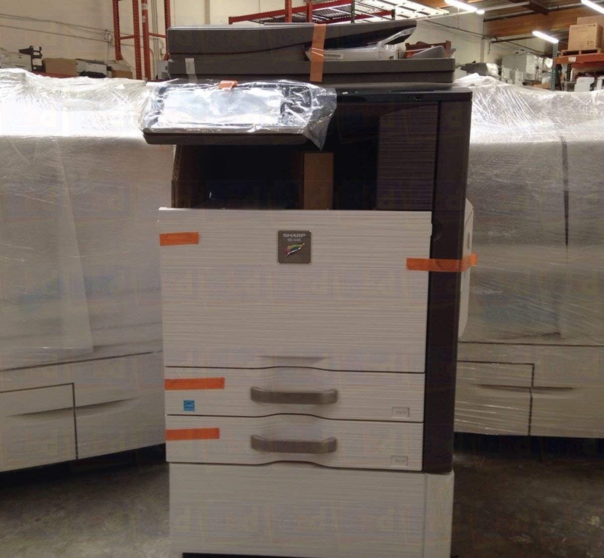 Renewed Sharp MX-3640N Color Copier Printer Scanner All-in-One MFP - 36 ppm, Copy, Print, Scan, RSPF, Duplex, 2 Trays, Cabinet (Renewed)