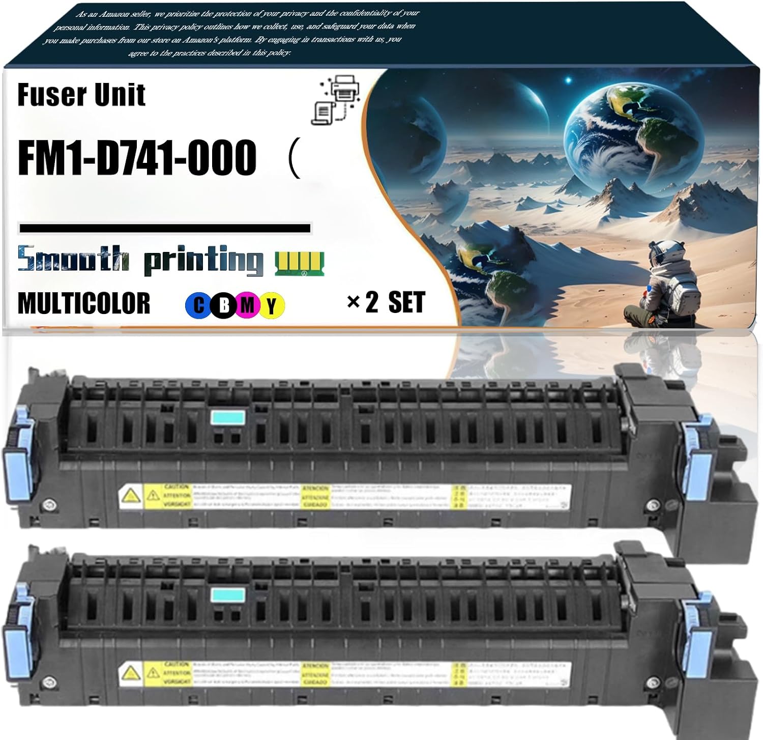 LSSF Replacement Parts Fuser Unit FM1-D741-000（110V） Compatible with Canon imageRUNNER Advance C5235 C5240 C5250 C5255 Printers, Contains Chip and Clear Printing (2 Set)