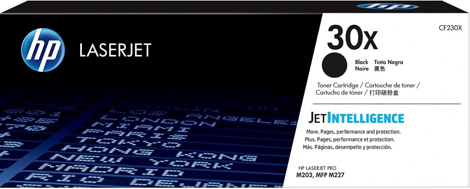 HP 30X Black High-Yield Toner Cartridge | Works Laserjet Pro M203 Series, Laserjet Pro MFP M227 Series | CF230X