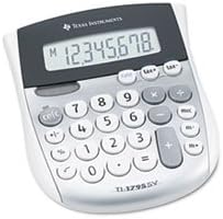 (6 Pack Value Bundle) TEXTI1795SV TI-1795SV Minidesk Calculator, 8-Digit LCD