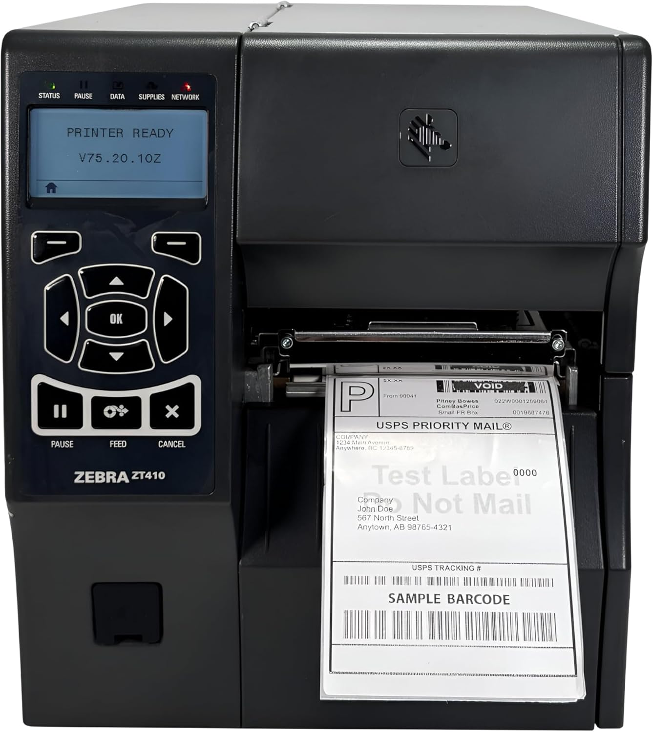 Zebra ZT410 Thermal Transfer Barcode Label Printer BT Ethernet USB Serial ZT41042-T090000Z (Renewed)