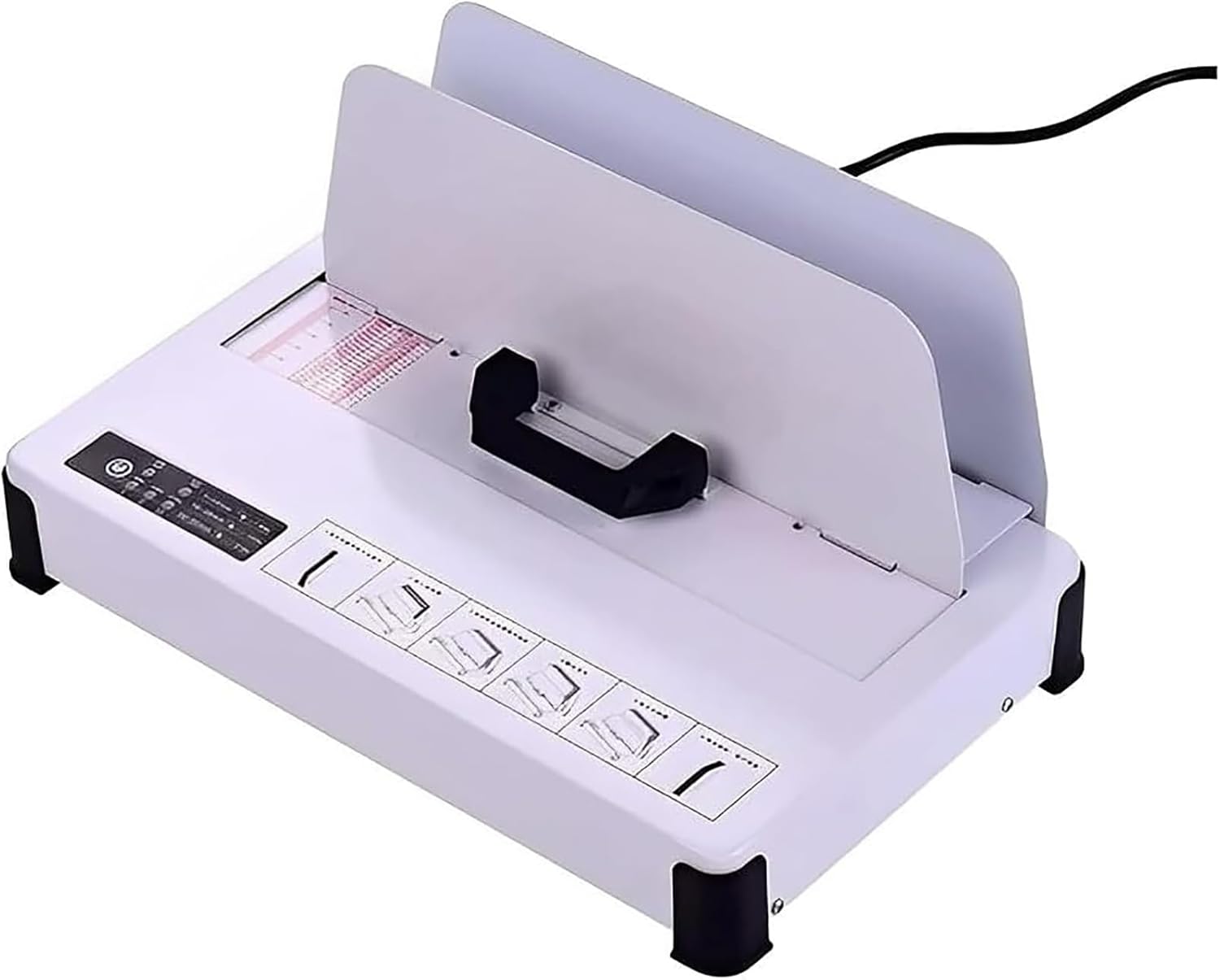 JKSVTF Electric Binding Machine, Thermal Binding Machine for A4, Max Binding Thickness 50mm, PTC Ceramic Heating, for Office or Home Contract Document Invoice Folder