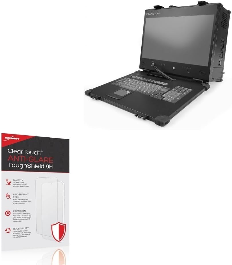 BoxWave Screen Protector Compatible With Acme Portable Machines TransPAC (17.3 in) - ClearTouch Anti-Glare ToughShield 9H (2-Pack), Anti-Glare 9H Tough Flexible Film Screen Protector