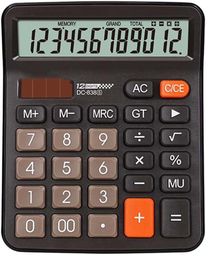 MVUYO FMURY Calculator Solar 12 Bit Large Screen Power Supply Computer Wholesale Office Dedicated