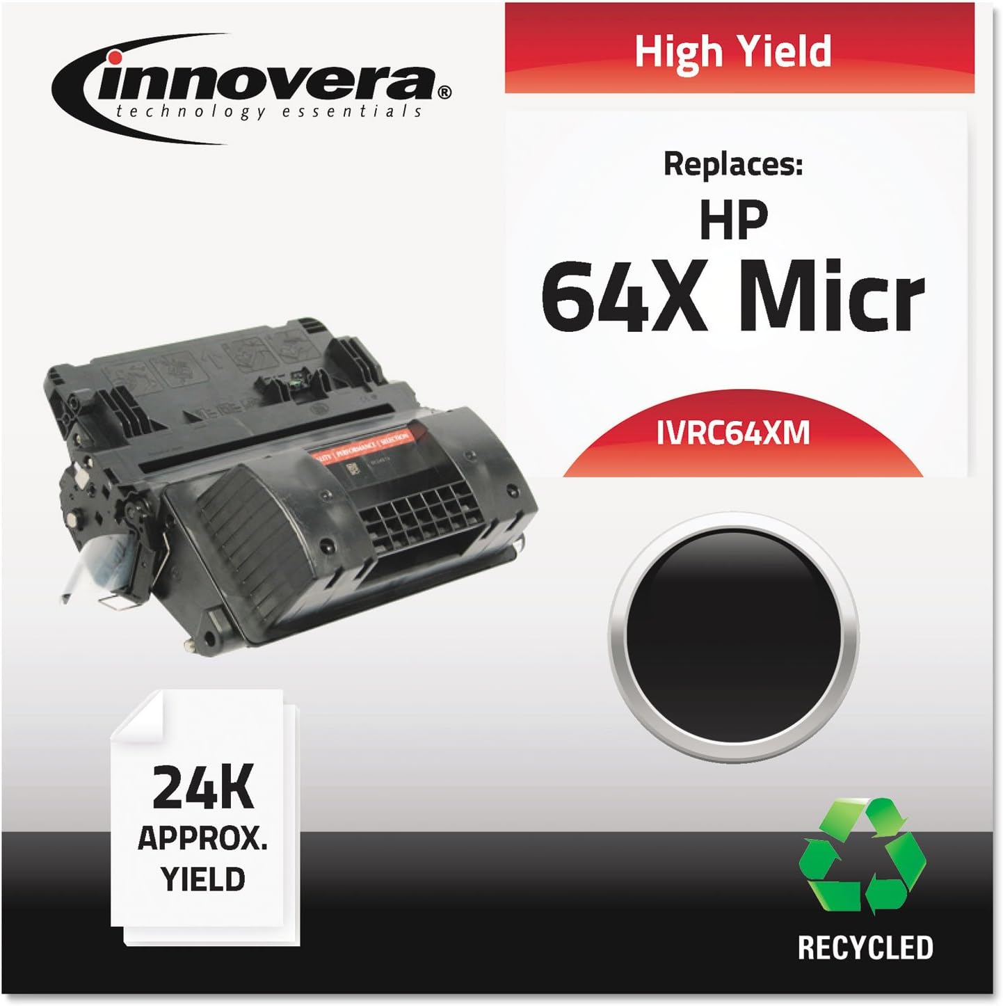 Innovera IVRC64XM Remanufactured CC364X MICR Toner