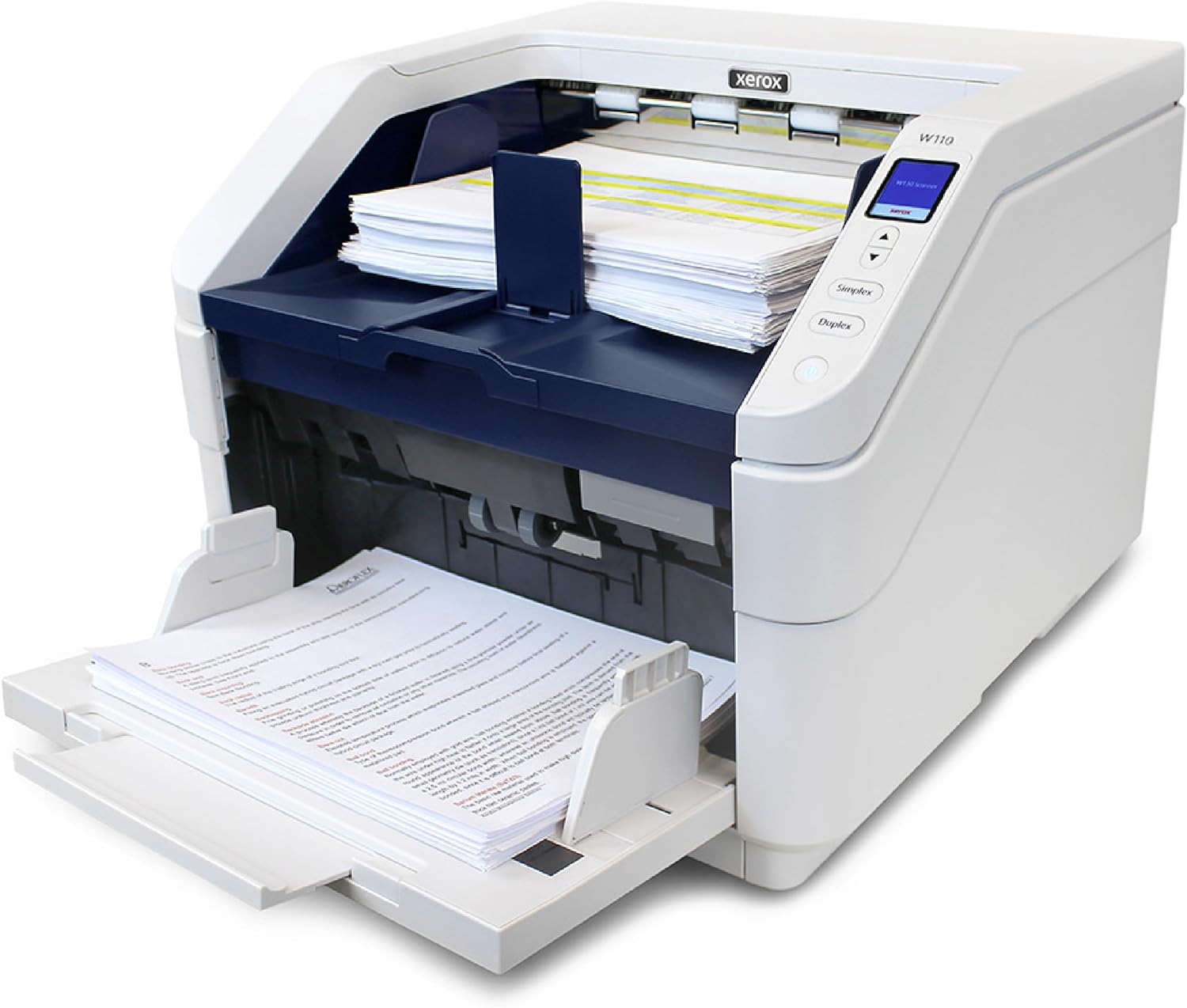 Visioneer Xerox W110 Duplex Production Scanner with Document Feeder