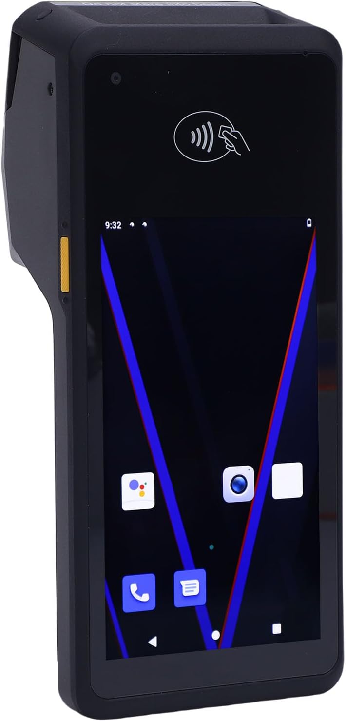 1D/2D Barcode Scanner, for Android 11 Handheld Computer, 58mm Thermal Printer, 2.4G/5G WiFi BT5.0 NFC, 5in Touch Screen Handheld Data Terminal for Warehouse Retail Inventory