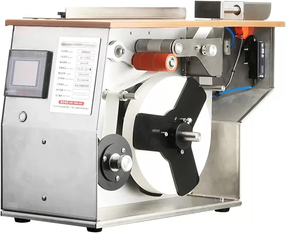 JYXYXSCP Automatic Right Angle Labeling Machine,Corner Labeling Machine,The Labeling Speed is Adjustable,Stainless Steel Shell,for Printing,Food,Electronics