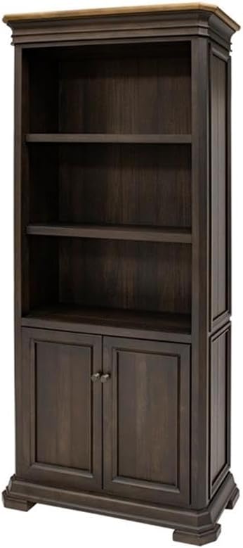 Martin Furniture Executive Bookcase with Doors, Fully Assembled, Brown (IMSA3678D)