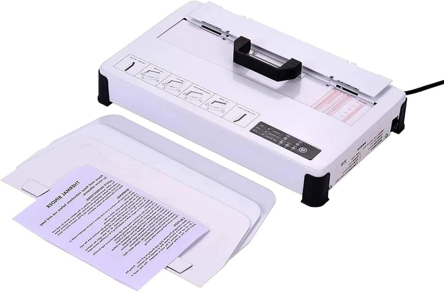 JKSVTF Hot Melt Binding Machine, A4 Books Contract Document Automatic Binder, Electric Comb Binding Machine, 50MM Binding Thickness(480 Sheeets Paper), Ideal for Office Use