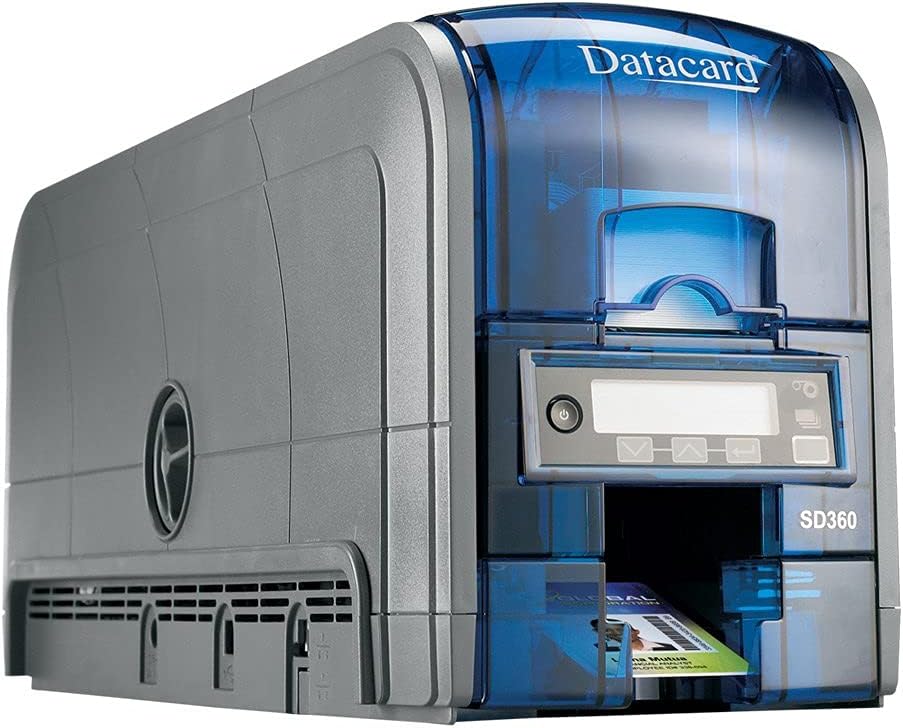 DATACARD GROUP, SD360 ID CARD PRINTER, DUPLEX, 100-CARD INPUT HOPPER, USB AND ETHERNET