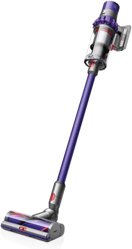 Dyson V10 Cordless Stick Vacuum Cleaner: 14 Cyclones, Fade-Free Power, Whole Machine Filtration, Hygienic Bin Emptying, Wall Mounted, Up to 60 Min Runtime, Purple