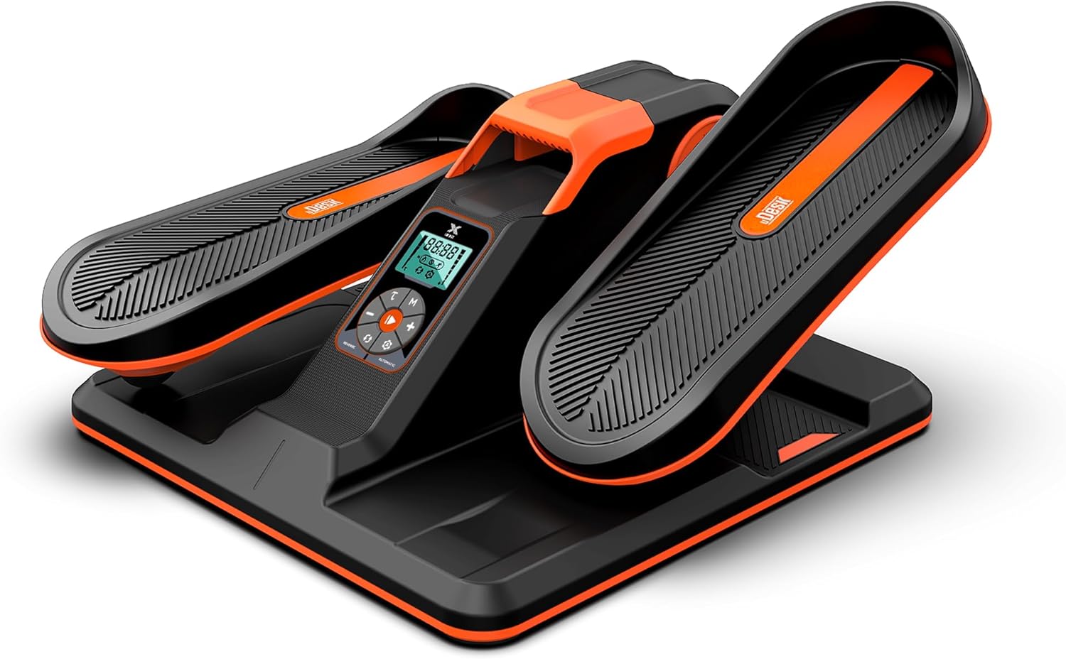 UPREIGN Under Desk Elliptical, Portable Seated Elliptical Exercise Machine, with Touch Screen Control Panel and Remote Control for Home or Office Use. Wireless Connectivity Enabled.