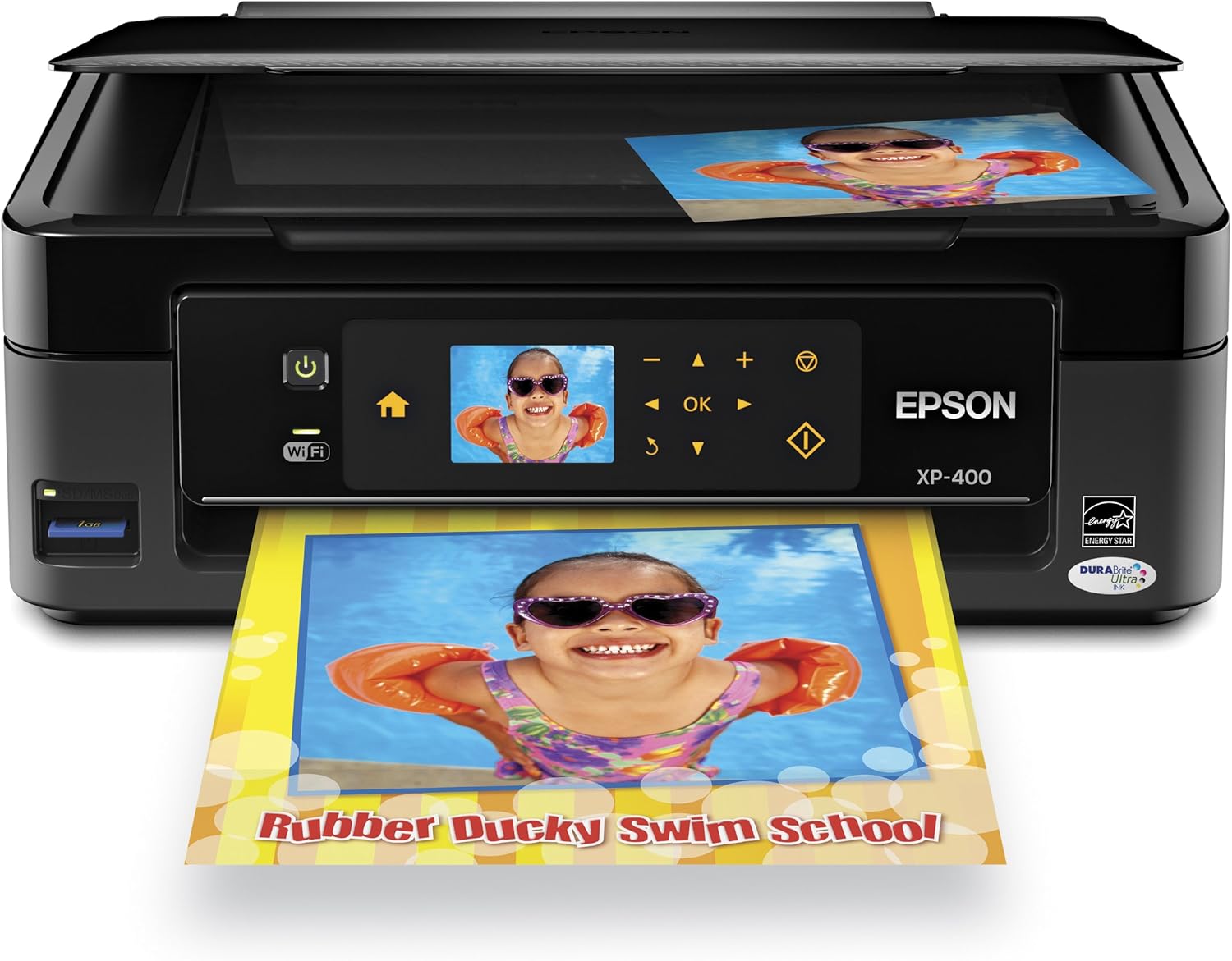 Epson Expression Home XP-400 Wireless All-in-One Color Inkjet Printer, Copier, Scanner. Prints from Tablet/Smartphone. AirPrint Compatible (C11CC07201)