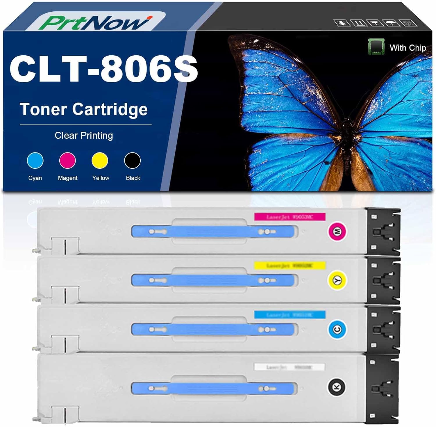 CLT-806S CLT-K806S CLT-C806S CLT-M806S CLT-Y806S Toner Cartridge Compatible for Samsung MultiXpress X7400GX X7400LX X7500GX X7500 Printers, 45,000 Pages Black 30,000 Pages Color One Set