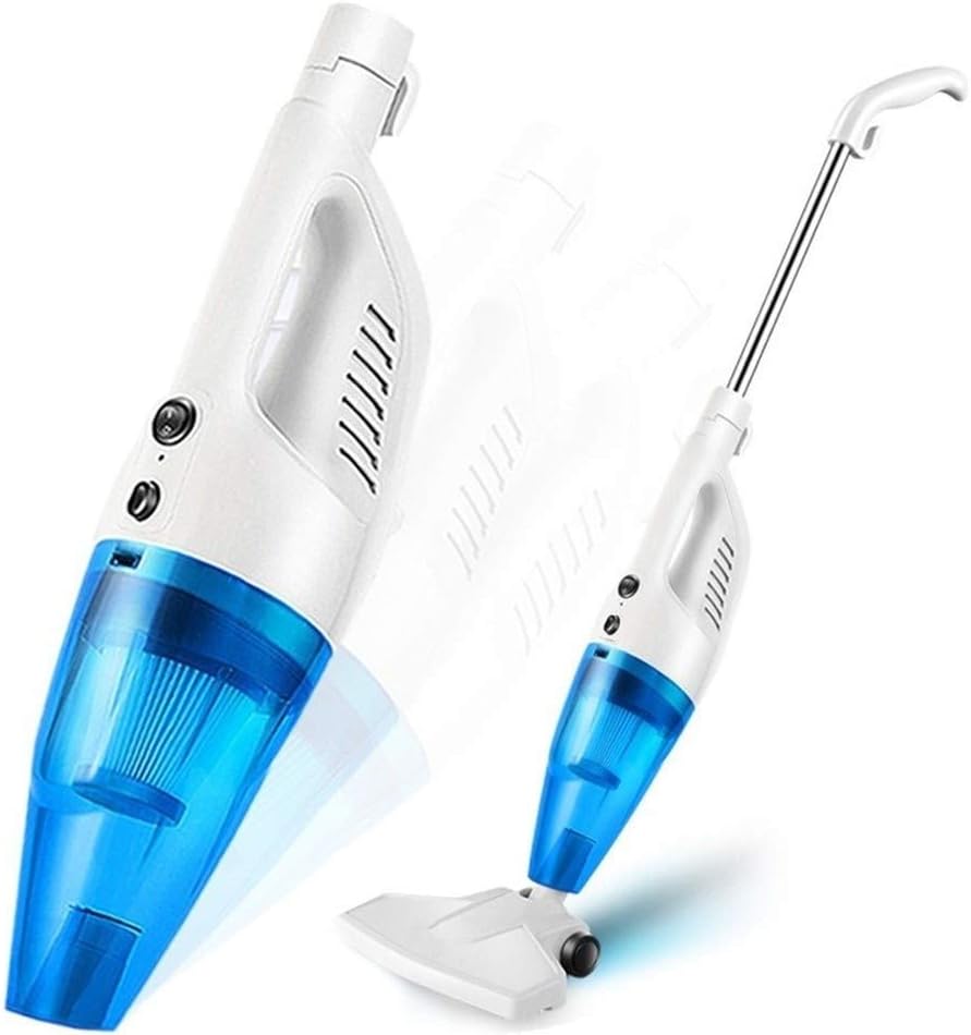 WAGNUS Hard Floor Vacuum Handheld Pusher Dual-Purpose Vacuum Cleaner Vertical Mite Sweeper (Color : Blue)