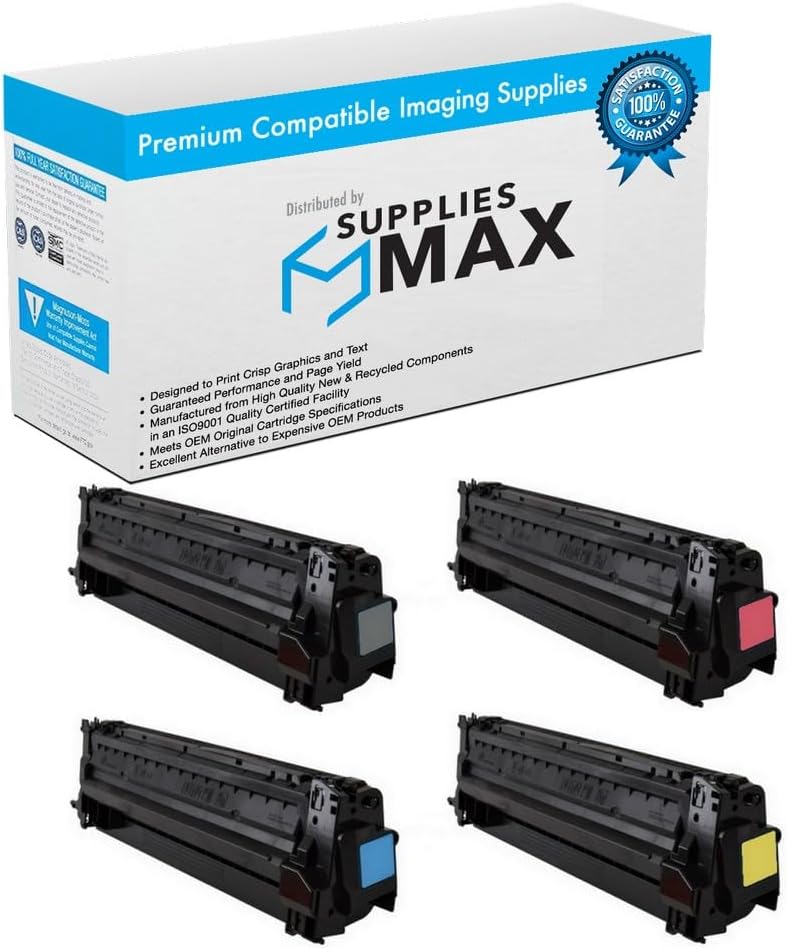 SuppliesMAX Compatible Replacement for HP Color Laser Jet Enterprise M751dn/M751n Series Toner Cartridge Combo Pack (BK/C/M/Y) (NO. 658X) (W2000XC_1PK/W2000XMC_1PKMP)