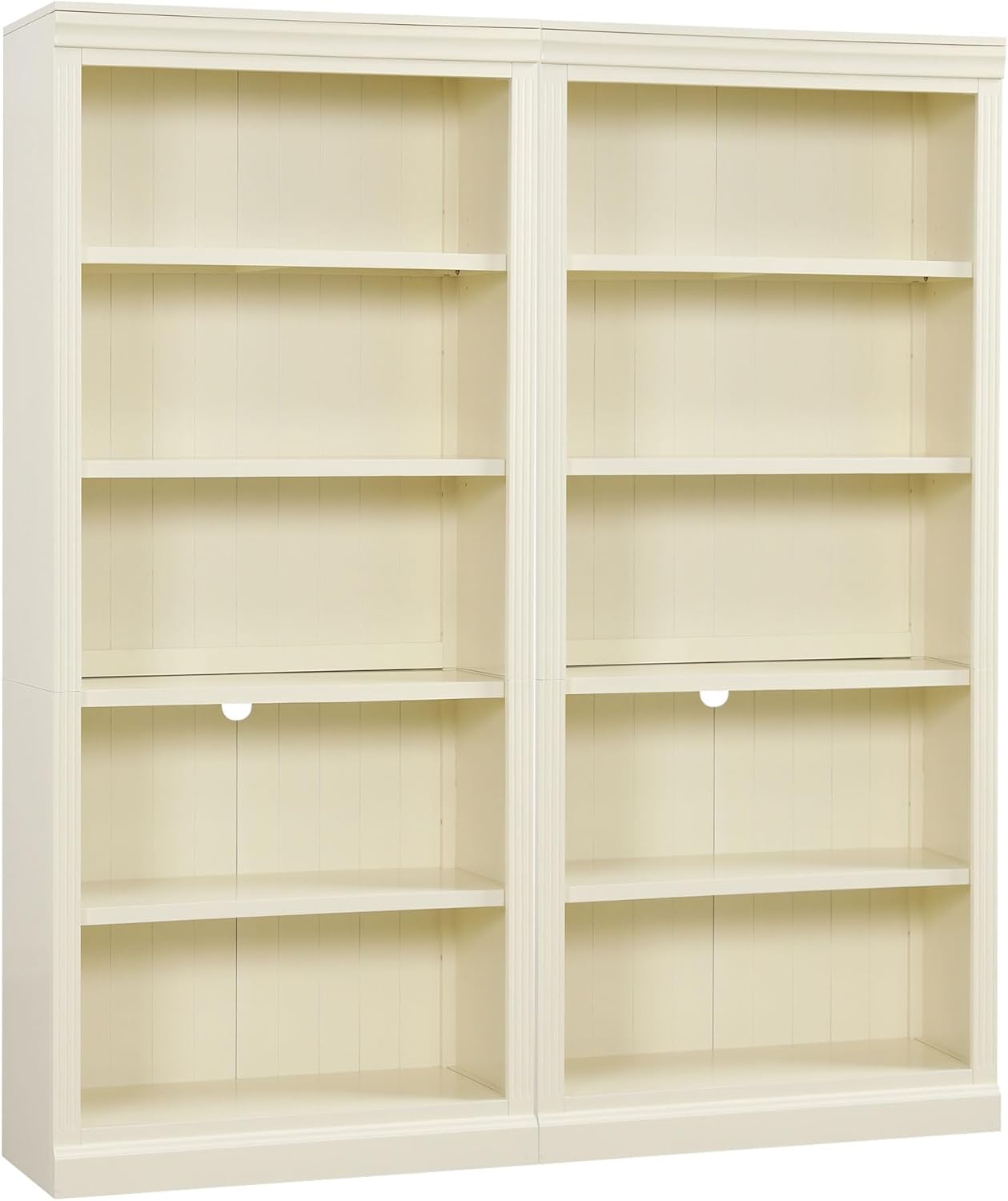 Bookcase with Light Strip,5-Tier Decor Bookshelves with Adjustable Shelves,Storage Organizer for CDs/Books/Movies,Free Standing Storage Shelves for Living Room,Home Office,for Kitchen