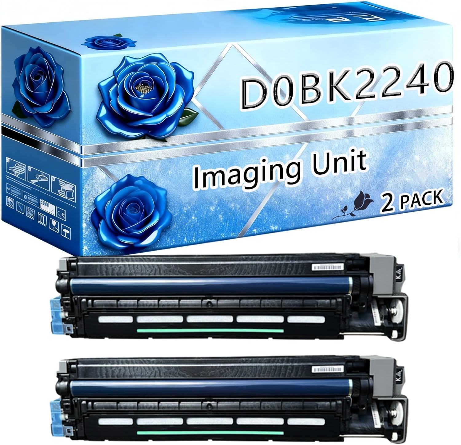 BIVOL Compatible Imaging Unit Replacement for Ricoh D0BK2240 High Yield 90000 Pages IM C2000 IM C2500 Printers (2 Pack Black)