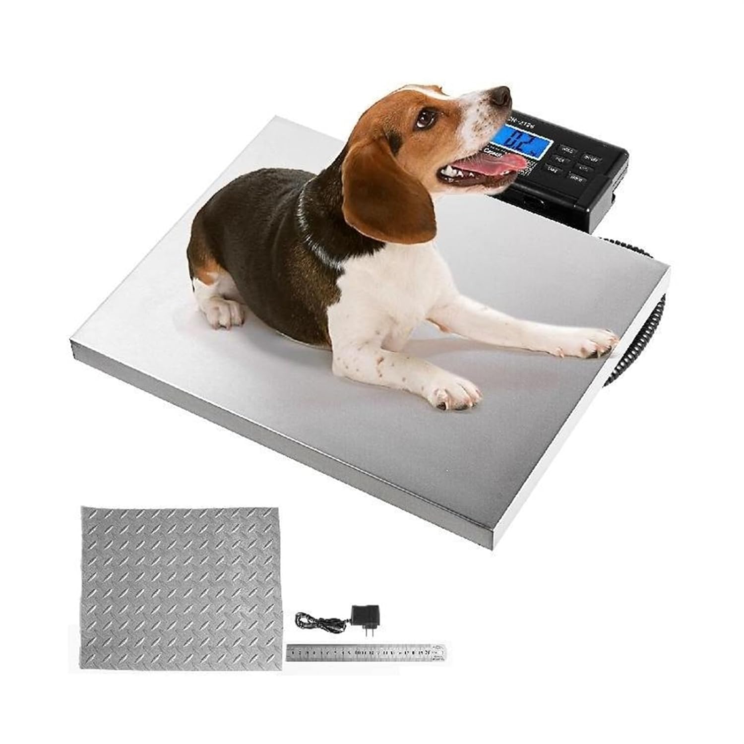 Digital Livestock Scale Large Pet 38 X 30cm Vet Scale Stainless Steel Platform Elect Ronic Postal Shipping Scale(700LBS)