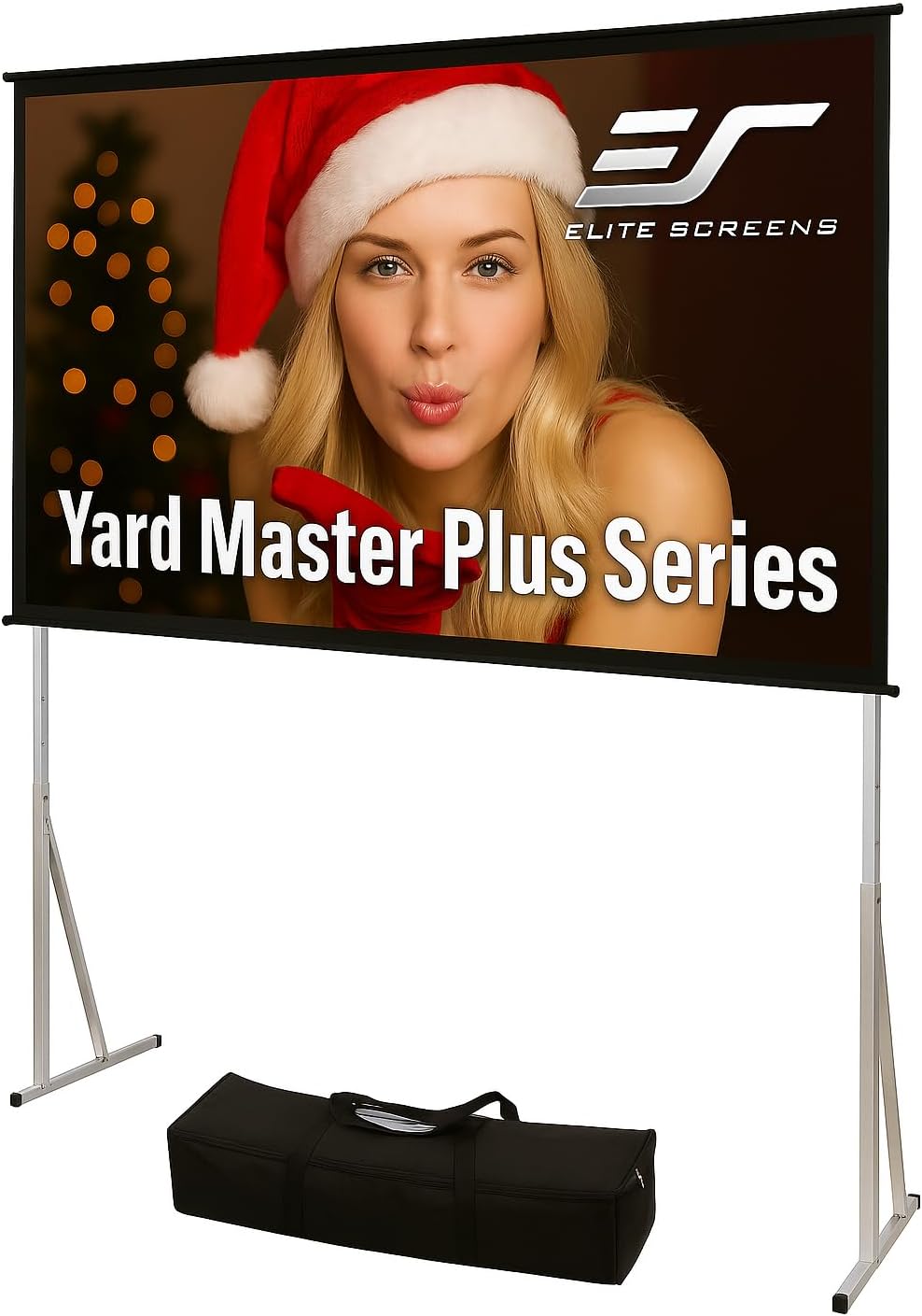 Elite Screens Yard Master Plus, 120-INCH 16:9 Height Setting Adjustable Portable Projector Screen, 4K HD Outdoor Indoor Movie Theater Front Projection, US Based Company 2-YEAR WARRANTY, OMS120H2PLUS