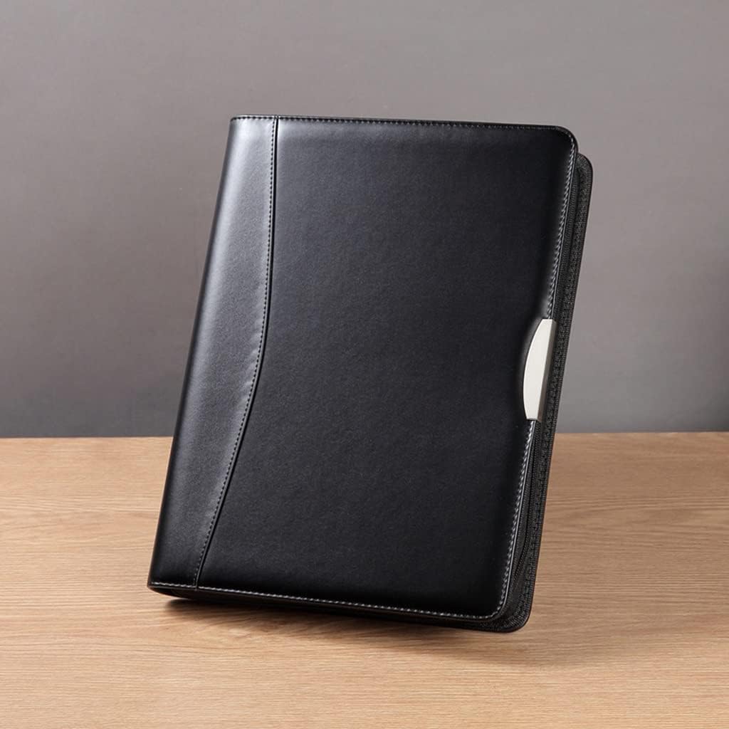 Zipper Calculator Ring Binder Portfolio Documents Folder Case Organizer (D)