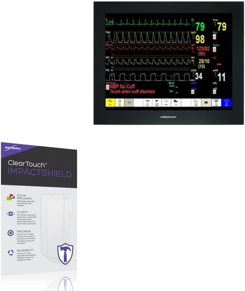 BoxWave Screen Protector Compatible with Ampronix Modalixx GC8MDL (20.1 in) - ClearTouch ImpactShield (2-Pack), Impenetrable Screen Protector Flexible Film