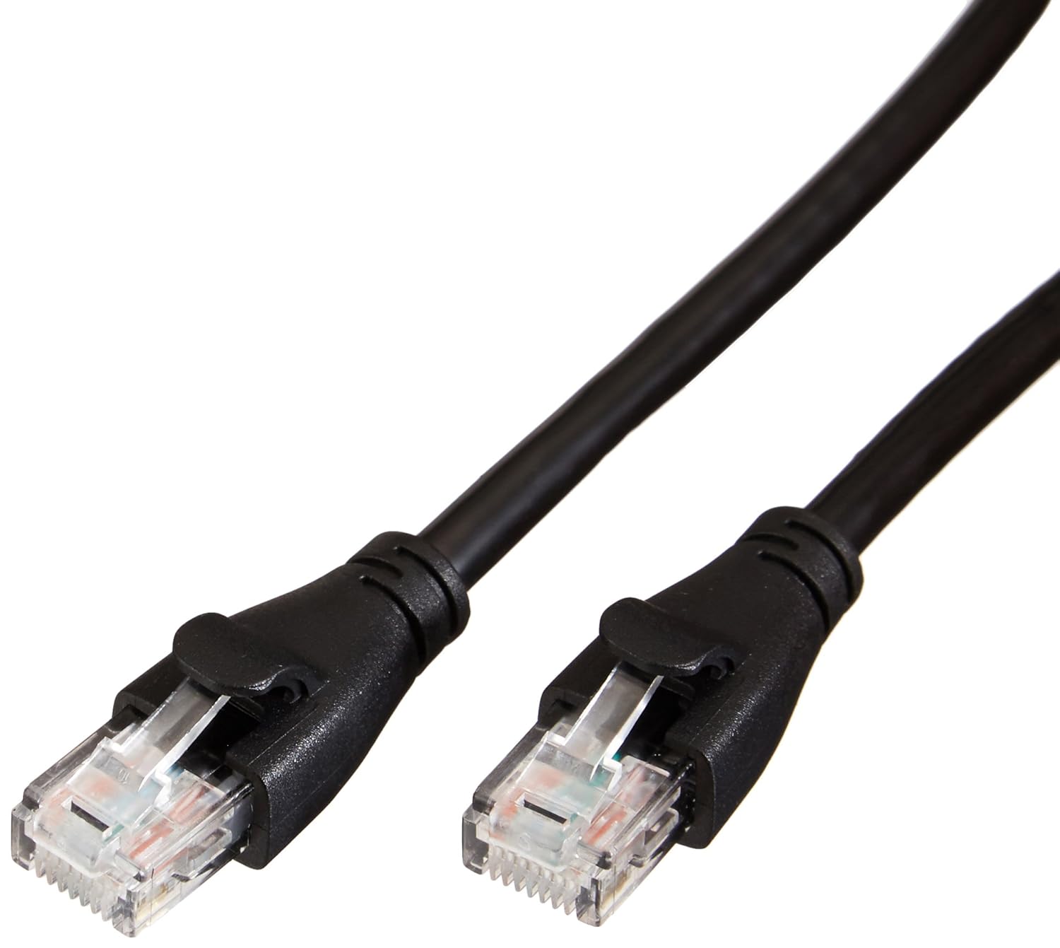Amazon Basics RJ45 Cat-6 Ethernet Patch Cable - 10 feet (3 m), 6 pack of 24, 144 count total, black