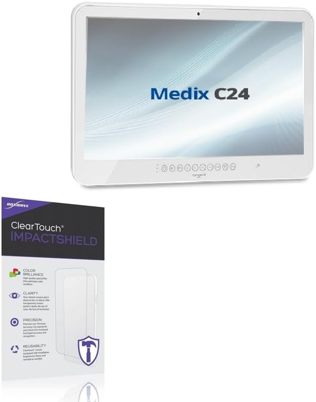 BoxWave Screen Protector Compatible With Tangent C24 - ClearTouch ImpactShield (2-Pack), Impenetrable Screen Protector Flexible Film