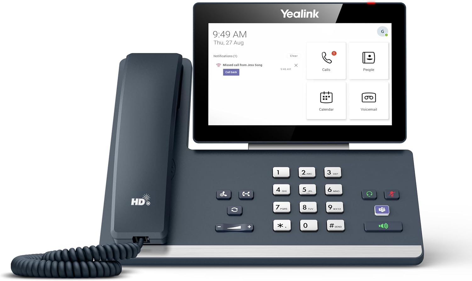 Yealink MP58-TEAMS 1301199 Smart Business Phone for Teams - Power Adapter Not Included (Renewed)