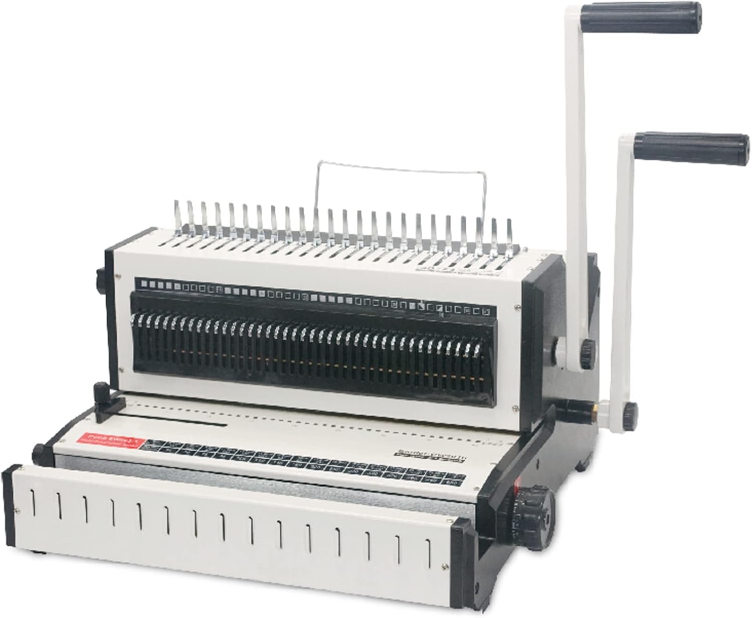 JIQHOHX Binding Machine Multi-Functional Apron and Iron Ring Binding Machine 3 in 1 Clip Comb Type Punching and Binding Machine for Office Documents