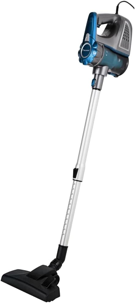 Bestron Bagless handheld vacuum cleaner with rod, operating radius: 6.5 m, capacity: 0.6 l, 600 watts, red/grey