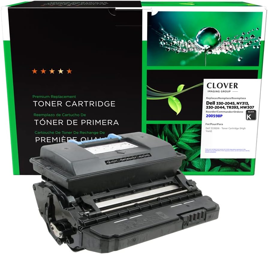 Clover Remanufactured Toner Cartridge Replacement for Dell 5330 | Black | High Yield