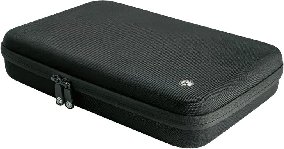 Generic Listen Technologies LA-483 Soft Shell Case; 4 Holds up to 4X LK-1 Transceivers or iDSP Receivers, 1x LA-423 4-Port USB Charger, Lanyards, Ear Speakers, and USB Cables; Soft-Sided Case, Black