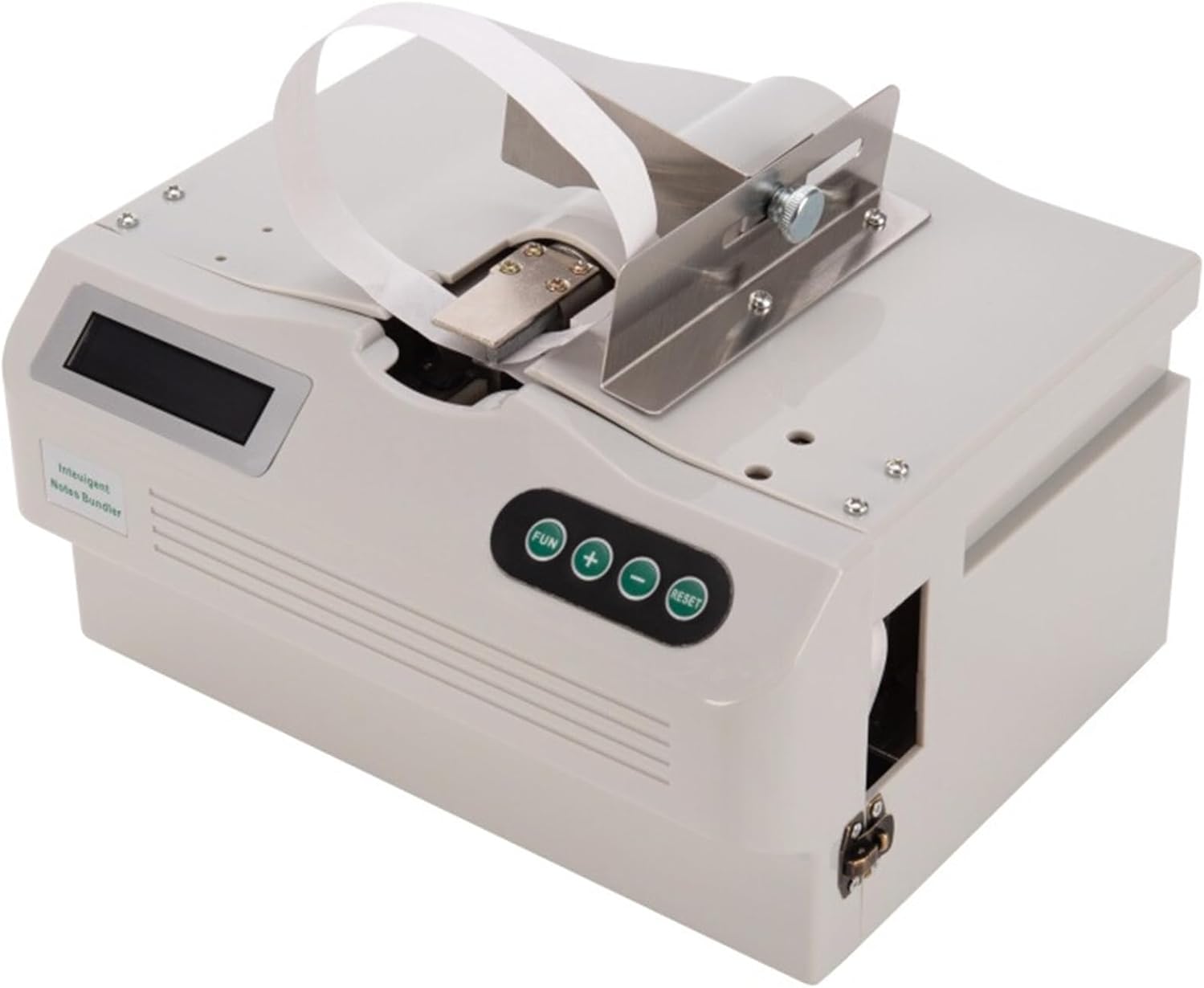 Cash Bundling Machine Automatic Banknote Baling Machine Binding Speed 2 Secs Per Time Binding Machine for Bank Currency Strapping Tool for tie Bills Cards banknotes