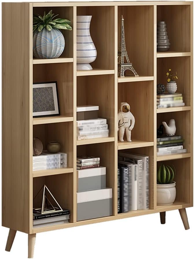 eexbz Bookshelf Large Bookshelf Desktop Shelf Student Multi-Layer Floor-to-Ceiling Small Bookcase for Bedroom Office Living Room Book Magazine Cabinet Bookshelves and Bookcases