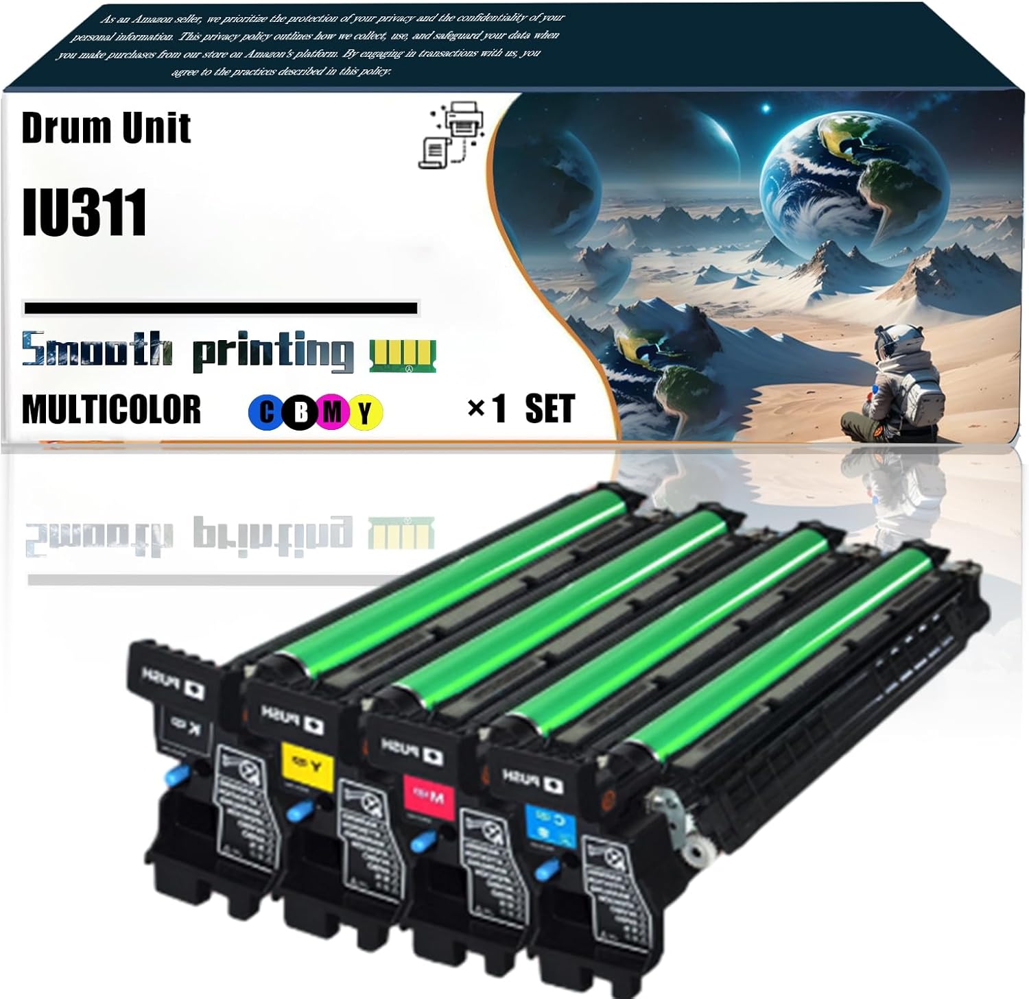 LSSF Replacement Parts Drum Unit IU311 Compatible with Konica Minolta bizhub C300 bizhub C352 bizhub C352P Printers, Contains Chip and Clear Printing (4-Pack BK/C/M/Y)