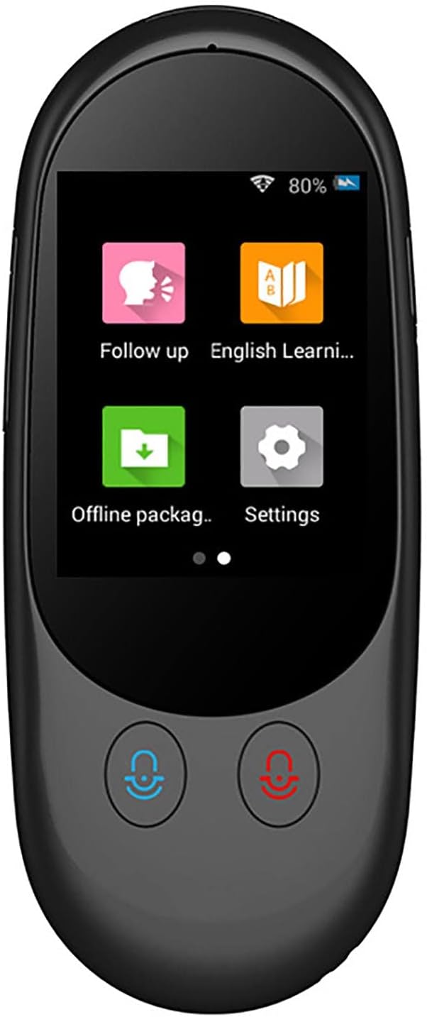Portable Foreign Language Translators Device - Portable Languages Two Way Instant Voice Translator, Portable Two Way Voice Interpreter, Language Translator Portable Instant Translator Device Effi