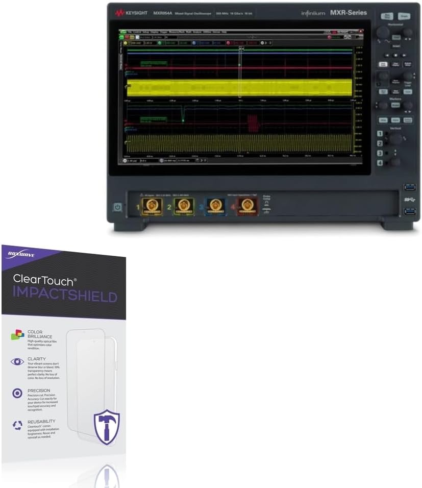 BoxWave Screen Protector Compatible With Keysight MXR054A - ClearTouch ImpactShield (2-Pack), Impenetrable Screen Protector Flexible Film