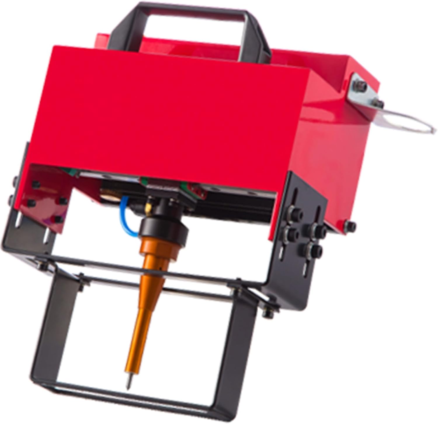 Yuidaaavzz Typewriter Machine,Pneumatic Portable Metal Stitch Typewriter,Cylinder Block Coding and Marking Machine 110V/220VMetal Nameplate Writing Machine,for Letters,Serial Numbers, Codes,T ()