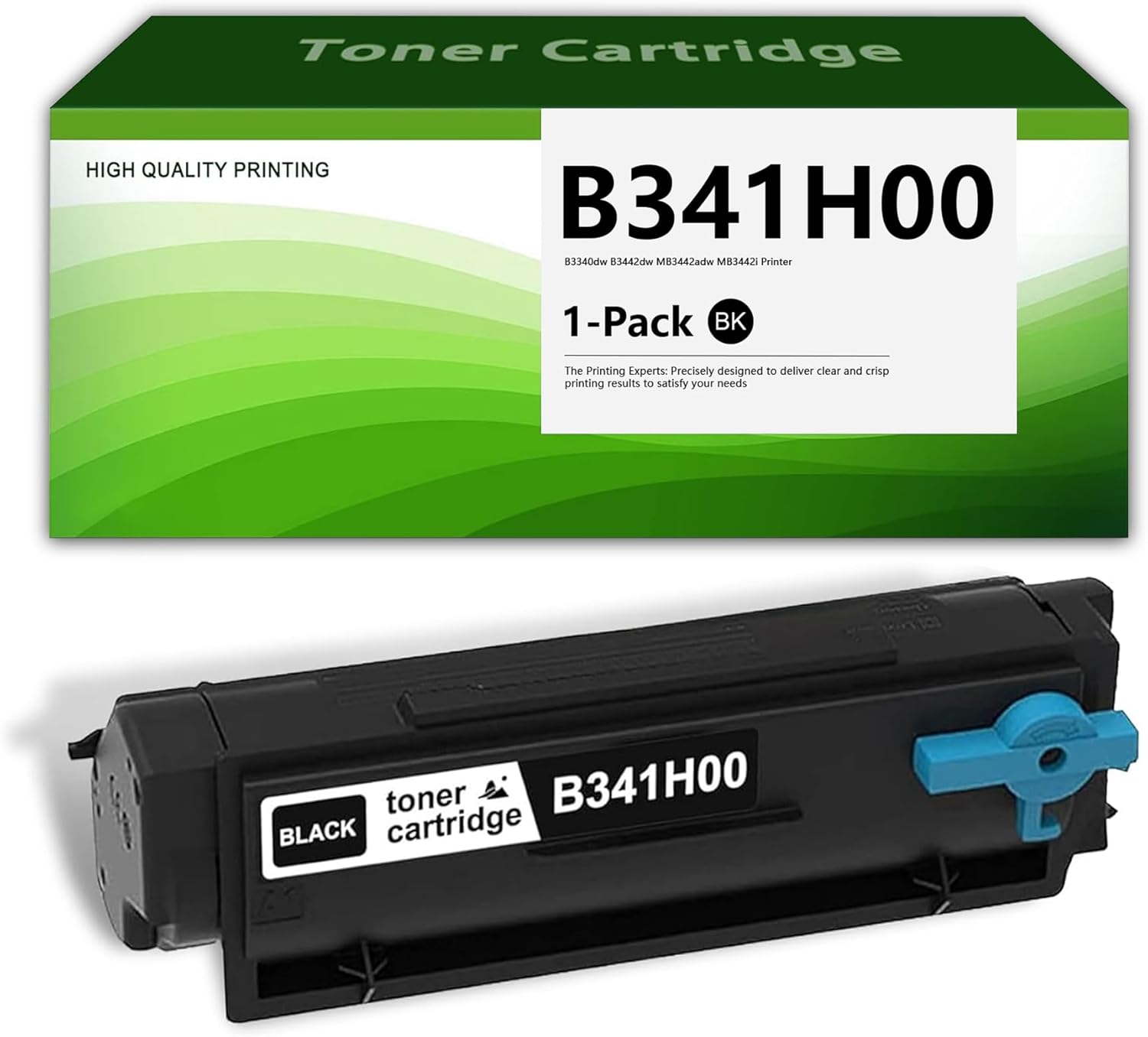 B341H00 High Yield Toner Cartridge(1-Pack) - Compatible B3340 B341H00 Black Toner Cartridge Replacement for Lexmark B3340dw B3442dw MB3442adw MB3442i Printer