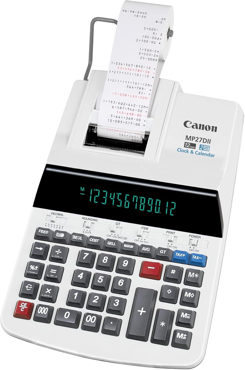 Canon MP27DII Printing Calculator, Gray