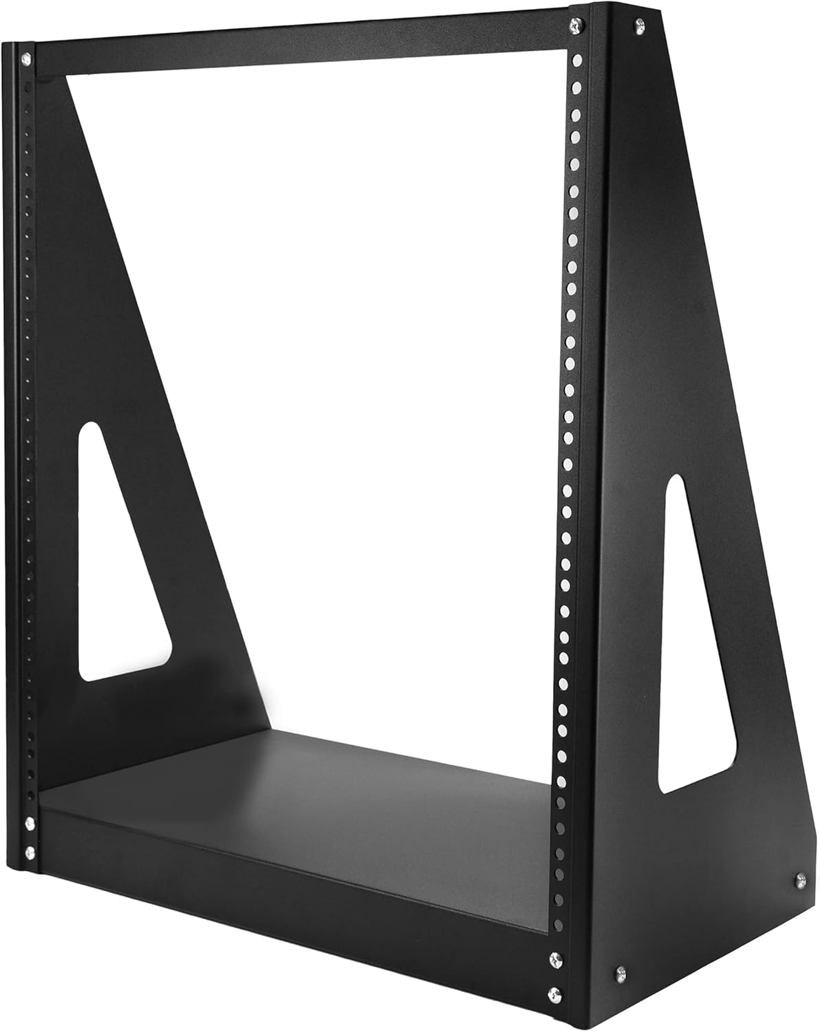 StarTech.com 2-Post 12U Heavy-Duty Desktop Server Rack, Small Open Frame 19in Computer Rack, Compact Network Rack for AV / Studio / Data / IT Equipment, Two-Post Home/Office Rack, TAA (2POSTRACK12)