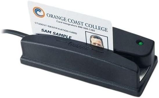 ID TECH WCR3227-600S Black, Omni Barcode Reader, RS232, Sealed, VIS RED