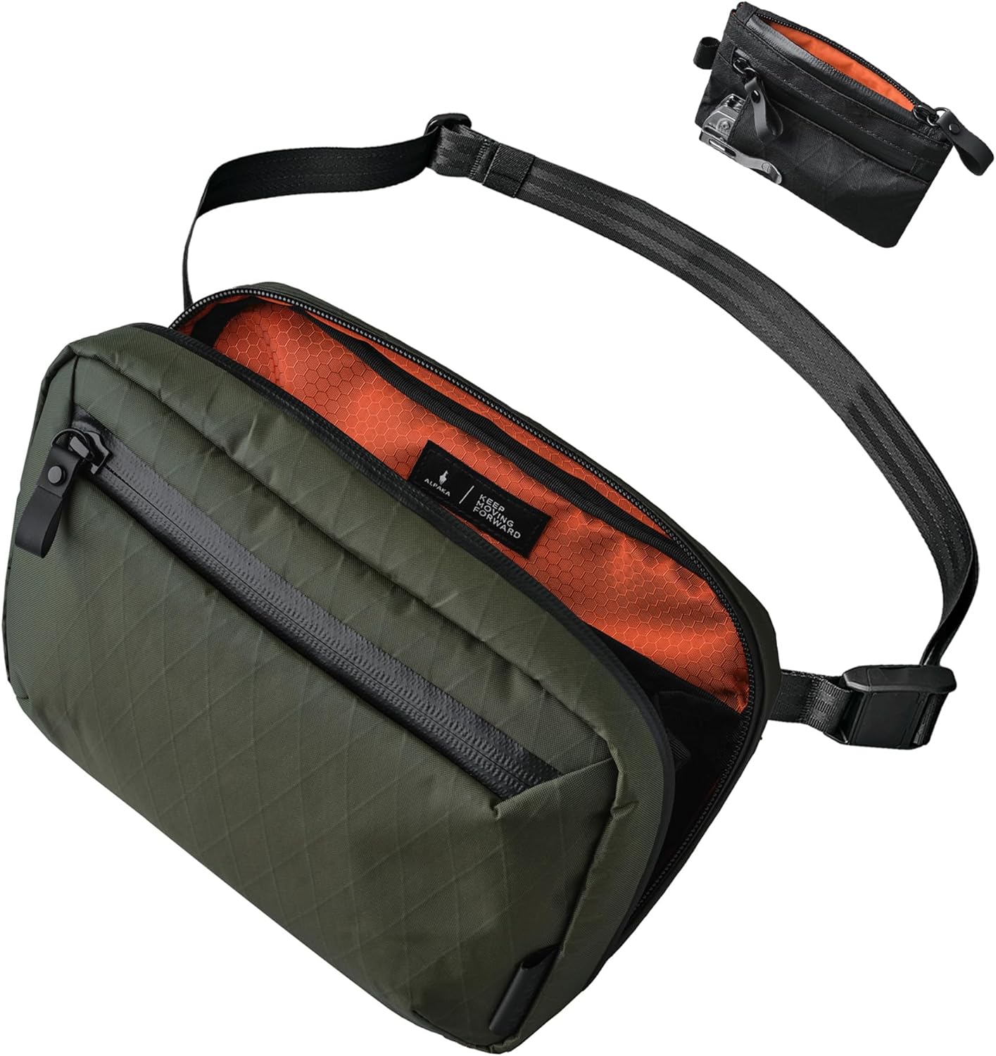 ALPAKA Elements Tech Case and Zip Pouch Pro - Travel Organizer Pouch for Electronics, Cables, EDC with Weatherproof Fabrics - Minimalism Zipper Wallet - RFID Blocking ID Card Holder