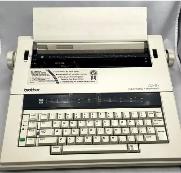 Brother AX-15 Typewriter -Refurbished with New Machine Warranty (Renewed)